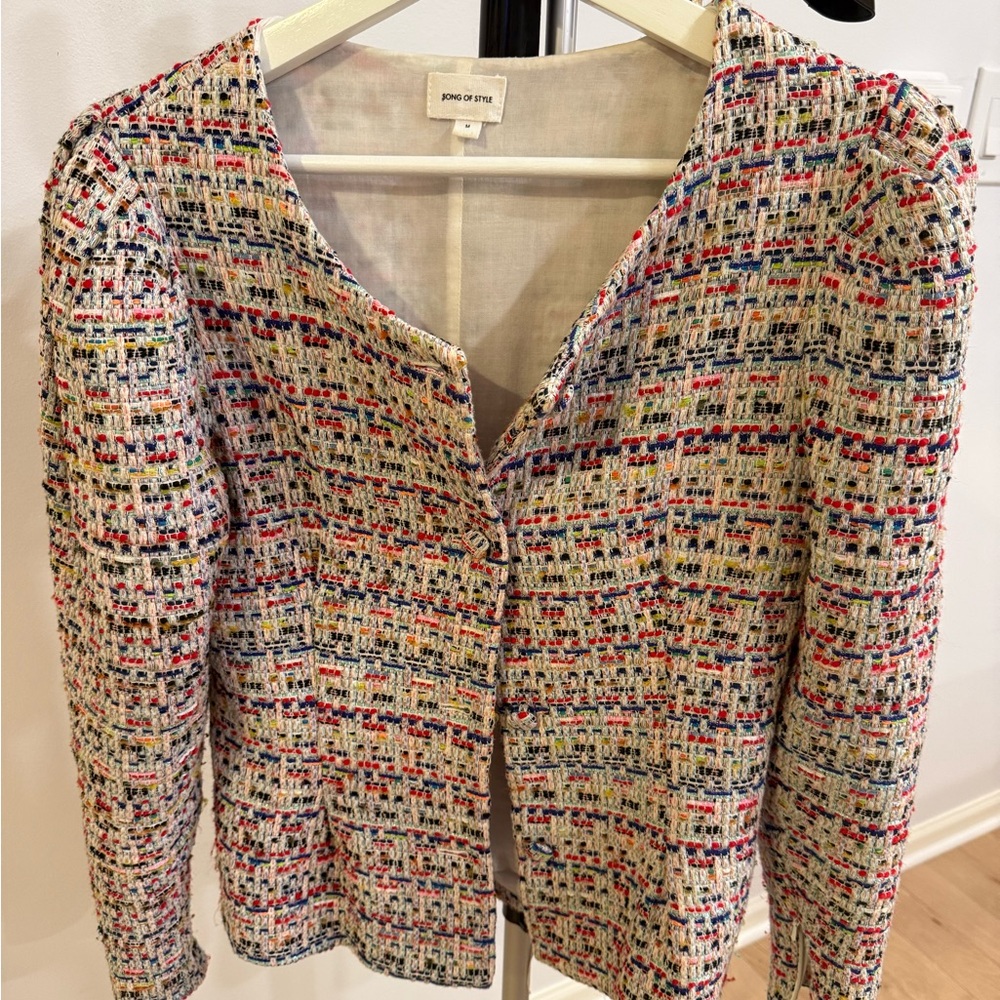 Song of Style Colorful Tweed Blazer